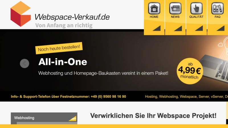 webspace-verkauf.de WebHoster